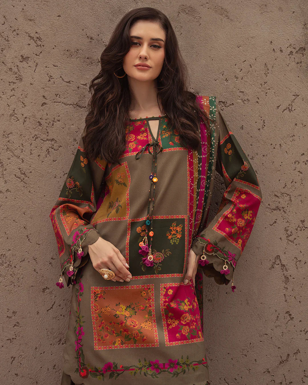 Swagiwear Charizma - Summer 3PC Lawn Digital Print Dress - 