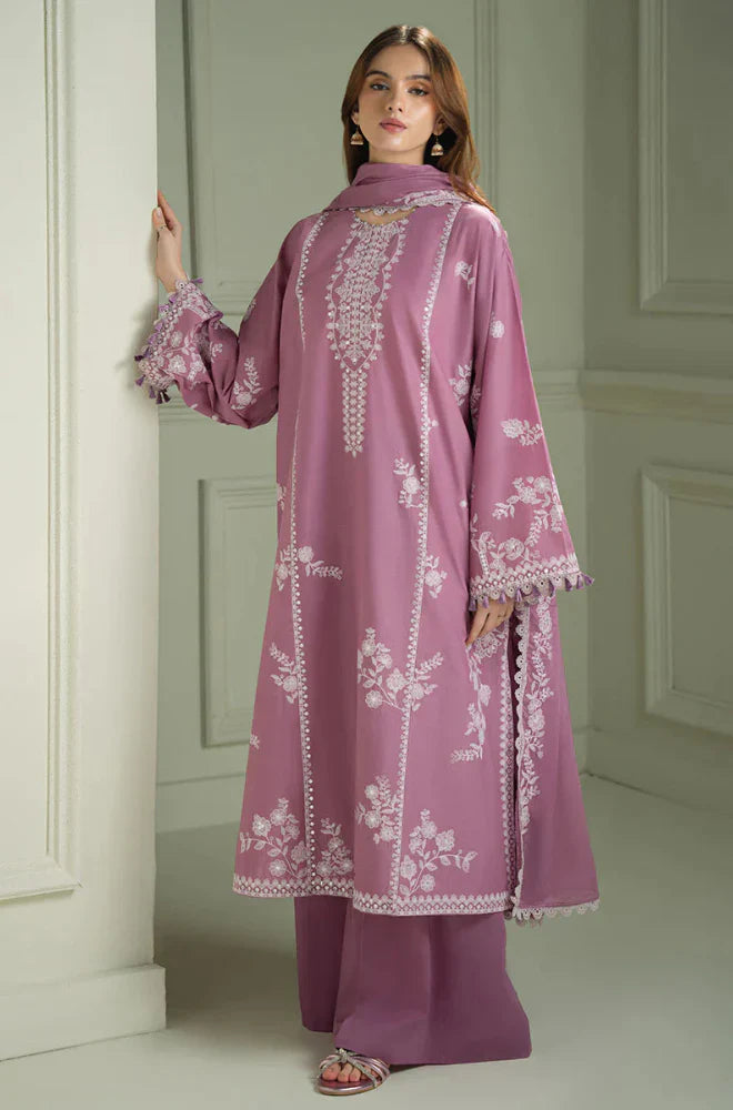 Swagiwear Cross Stitch - Winter 3PC Dhanak Embroidered Suit - 