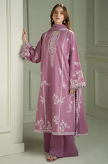 Swagiwear Cross Stitch - Winter 3PC Dhanak Embroidered Suit - 