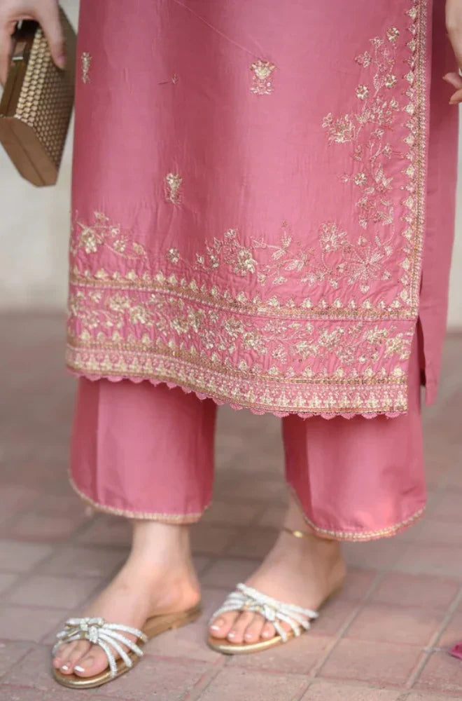 Swagiwear Summer 3PC Lawn Embroidered Suit - 