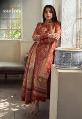 Swagiwear Asim Jofa - Summer 3PC Lawn Digital Print Dress - 