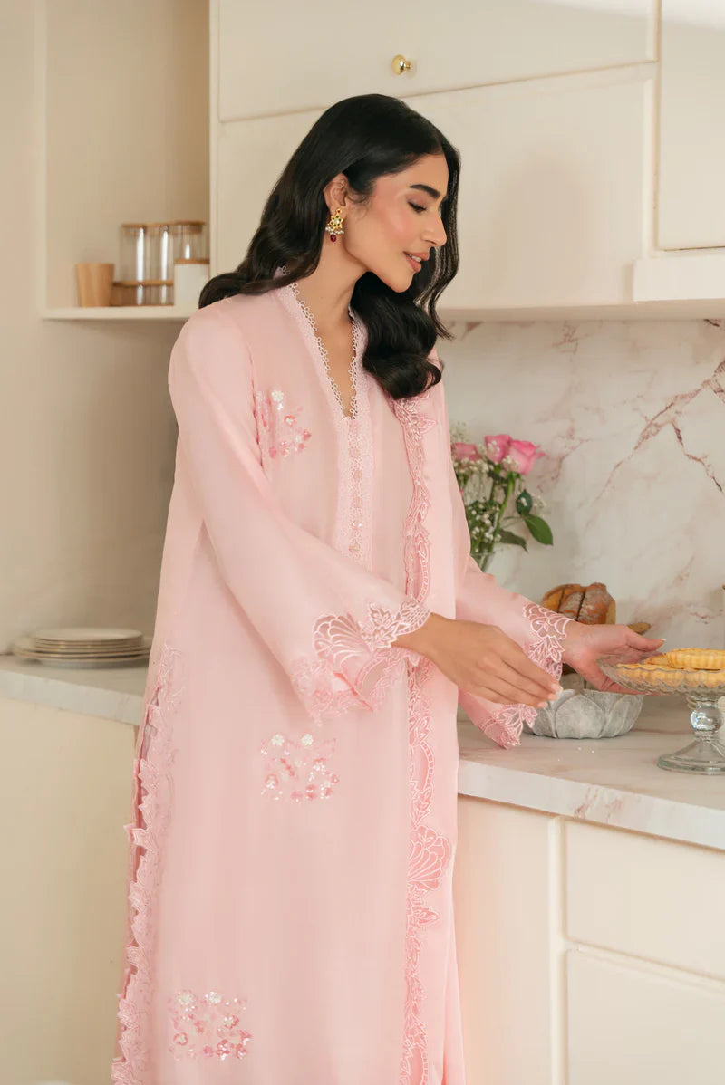 Swagiwear Nisa, Lawn 3.piece embroidered Summer suit with Orgenza dupatta - 