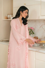 Swagiwear Nisa, Lawn 3.piece embroidered Summer suit with Orgenza dupatta - 