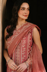 Swagiwear Hussain Rehar - 3PC Lawn Embroidered Suit - 