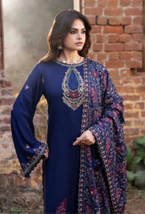 Izel - Winter 3PC Dhanak Embroidered Suit - Sw1502