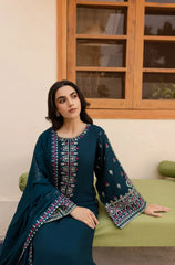 Swagiwear Sapphire 3PC Lawn Embroidered Suit 