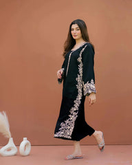 Swagiwear Lajwanti 2Pc Embroidered Lawn Suite With Fully Embroidered trouser & Patches 