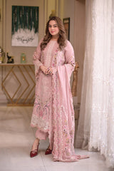 Swagiwear ANEELA’S - Unstitched Luxury Lawn Heavy Embroidered 3PC Suit - 