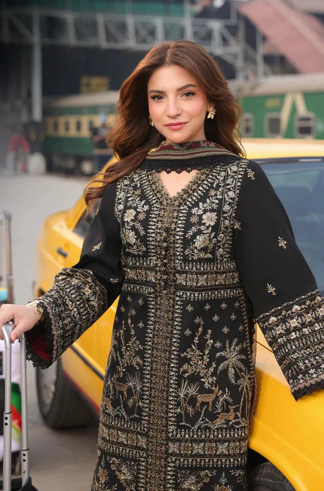 Swagiwear Asim Jofa - summer  3PC lawn Embroidered Suit - 