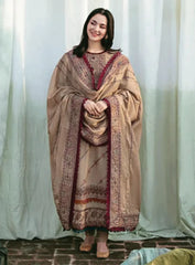 Swagiwear Florent - Winter 3PC Dhanak Embroidered Suit - 