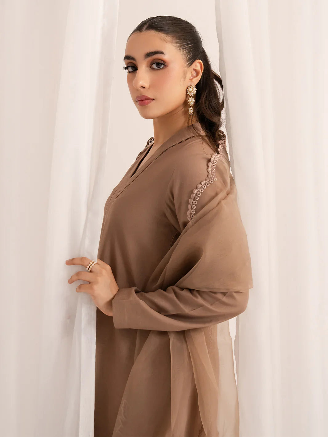 Swagiwear Swagiwear - Lawn 3.piece embroidered Summer suit with Orgenza Dupatta. 