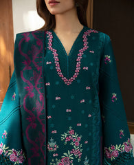 Swagiwear Sobia Nazir - Winter 3PC Dhanak Embroidered Suit - 