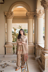 Aisling - Winter 3PC Dhanak Embroidered Suit - Sw1501