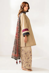 Swagiwear Jazmin - Winter 3PC Dhanak Embroidered Suit - 