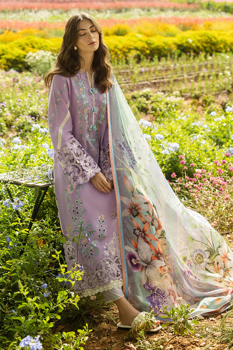 Swagiwear Maria B - 3PC Lawn Chickenkari Embroidered Suit - 