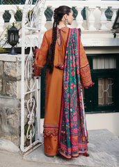 Swagiwear Hussain Rehar - 3PC Dhanak Chickenkari Embroidered Suit - 