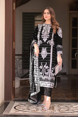 ANEELAS - 9000 PURE MICRO VELVET HEAVY EMBROIDERED SUIT - Sw999