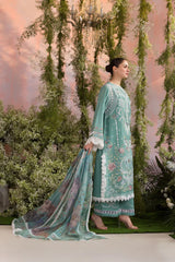 Swagiwear Sobia Nazir - Summer 3PC Lawn ChickenKari Embroidered Suit - 