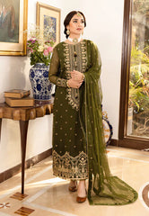 Swagiwear Jazmin - Embroidered Velvet 3-Piece Dress - 