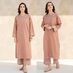 Zara shahjahan 2Pc Embroidered Lawn Suite With Fully Embroidered trouser Sw924