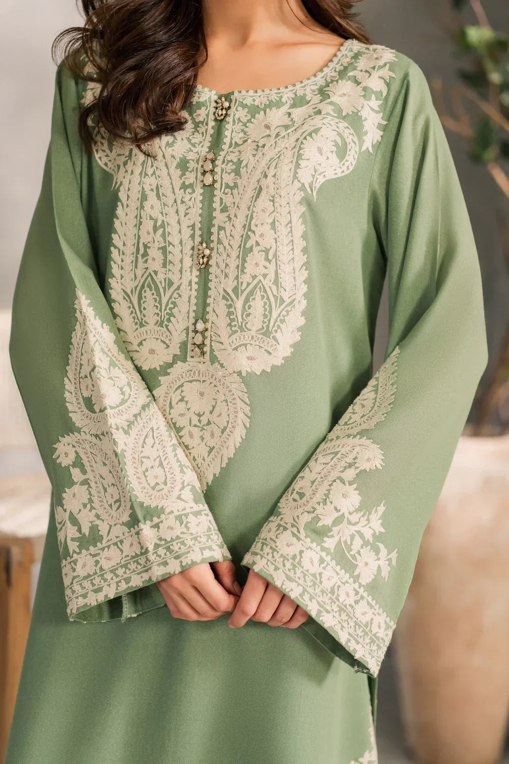 Swagiwear Mirana - Summer 3PC Lawn Embroidered Suit - 