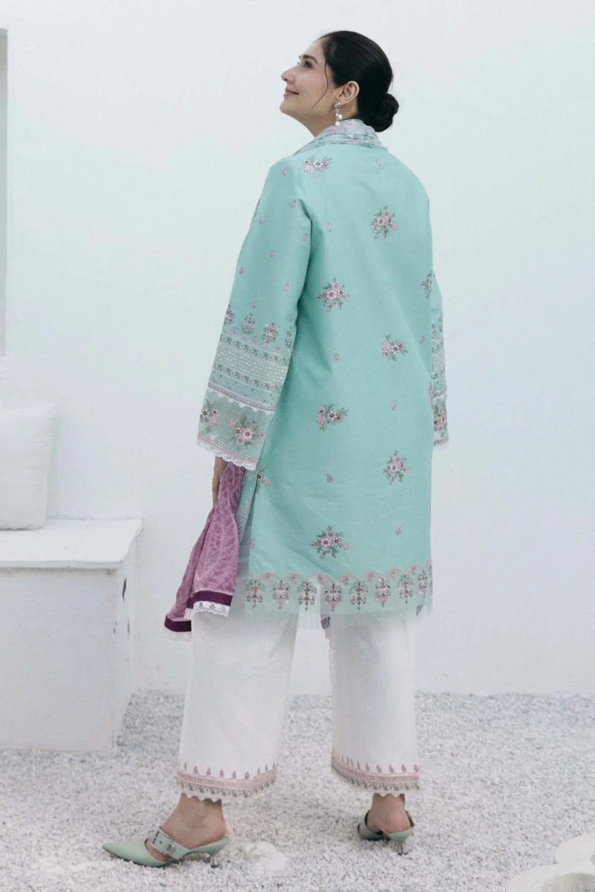 Swagiwear Zarashahjhan Embroidered Lawn Three Piece COCO 