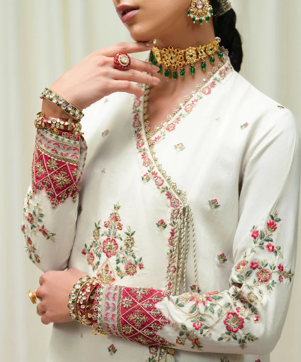 Swagiwear AsimJofa - Unstitched 3 piece Sequin embroidered Lawn suit - 