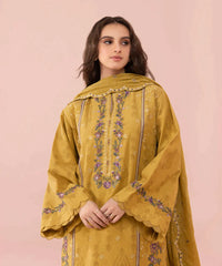 Swagiwear Lawn Heavy Embroidered Shirt With Chiffon Dupatta. 