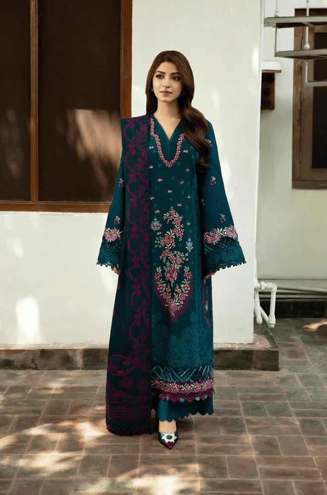 Swagiwear Sobia Nazir - Winter 3PC Dhanak Embroidered Suit - 