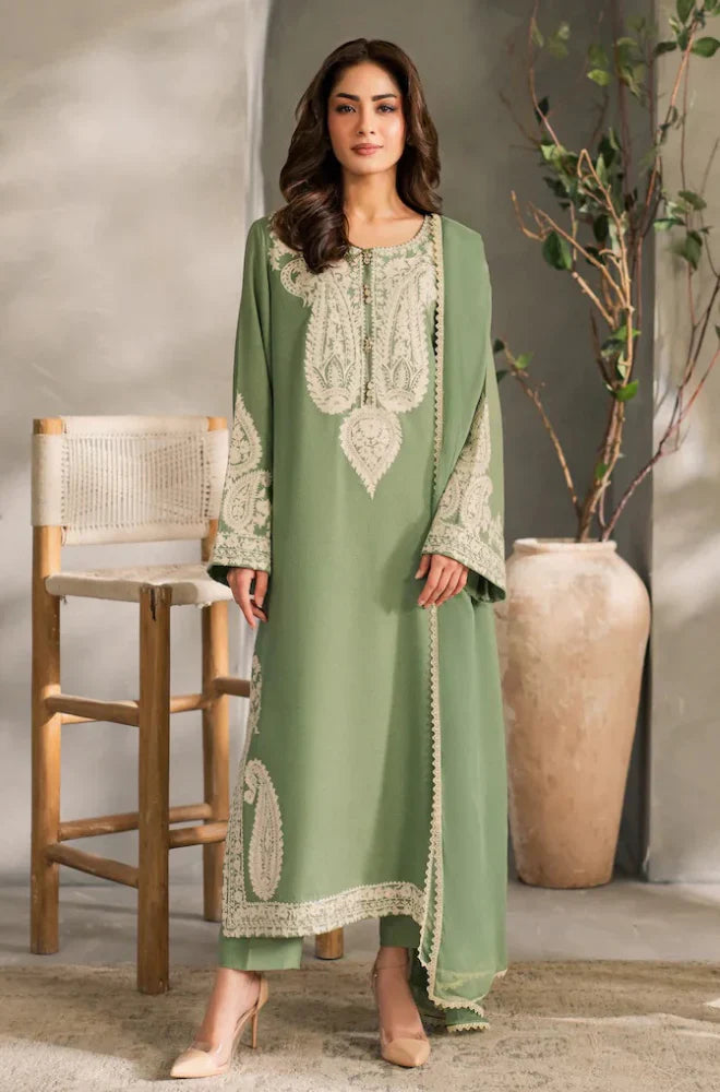 Swagiwear Mirana - Summer 3PC Lawn Embroidered Suit - 