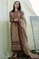 Swagiwear Florent - Winter 3PC Dhanak Embroidered Suit - 