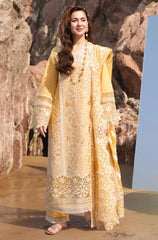 Swagiwear Chikenkari Qalamkar Embroidered 3 PC Lawn - 