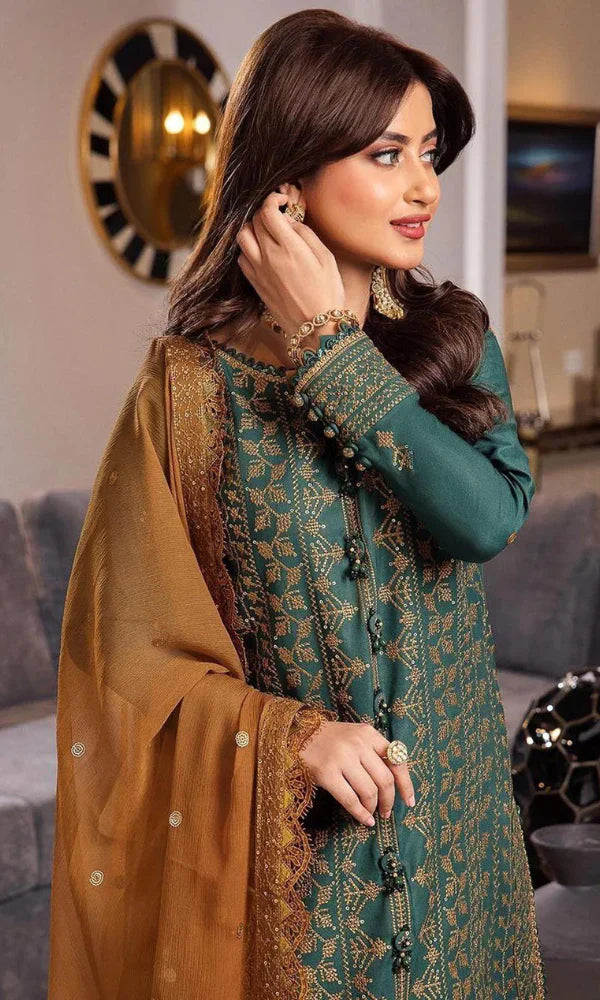 Swagiwear Asim Jofa - 3PC Lawn Embroidered Suit /2