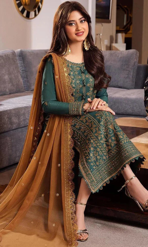 Swagiwear Asim Jofa - 3PC Lawn Embroidered Suit /2