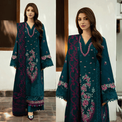 Swagiwear Sobia Nazir - Winter 3PC Dhanak Embroidered Suit - 