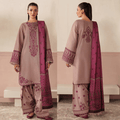 Swagiwear Baroque - 3PC Lawn Embroidered Suit - 