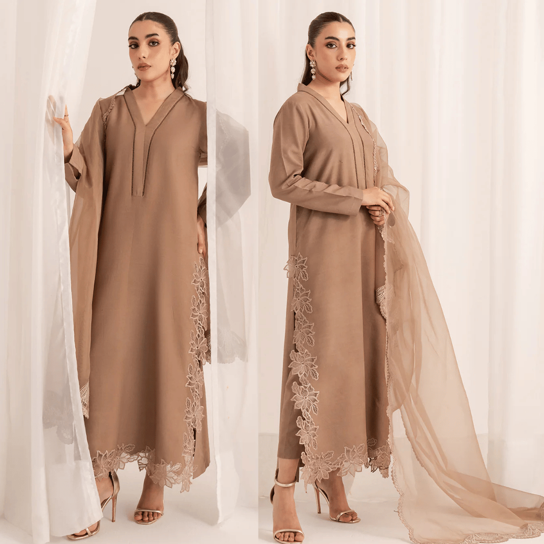 Swagiwear Swagiwear - Lawn 3.piece embroidered Summer suit with Orgenza Dupatta. 