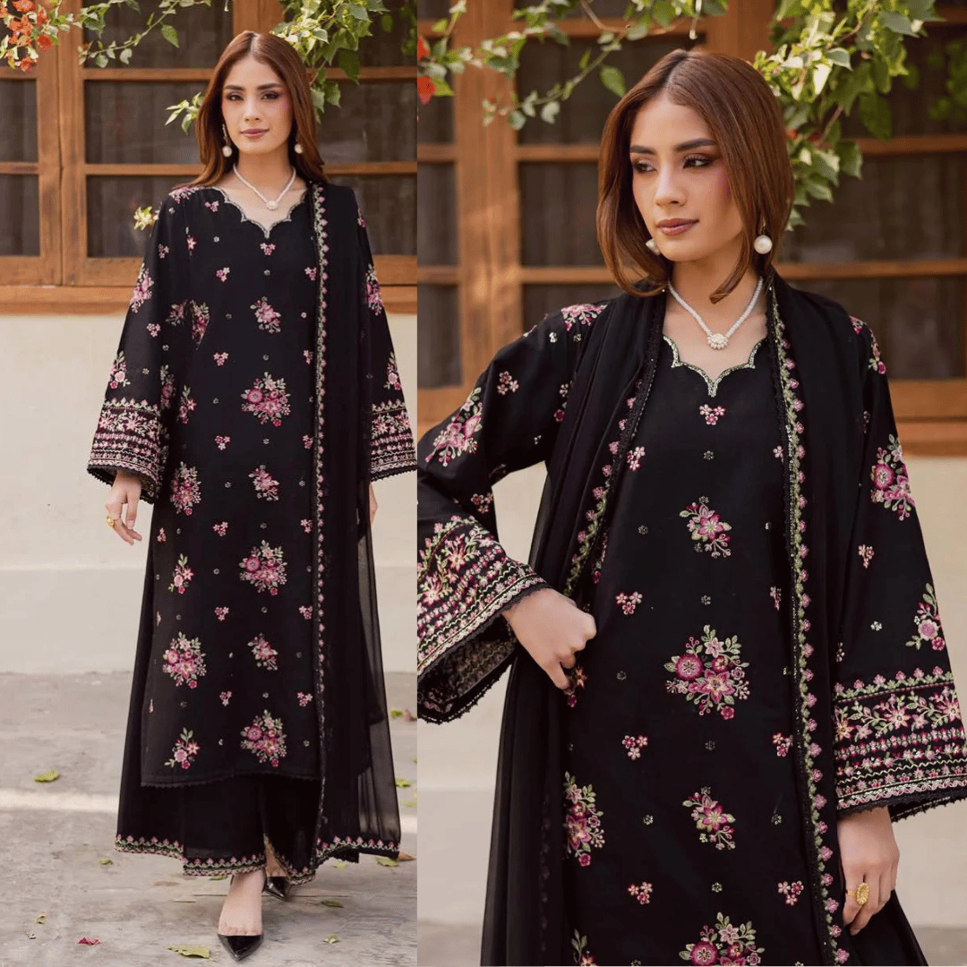 Swagiwear Zara Shahjahan - Lawn 3PC Embroidered Suit - 