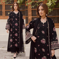 Swagiwear Zara Shahjahan - Lawn 3PC Embroidered Suit - 