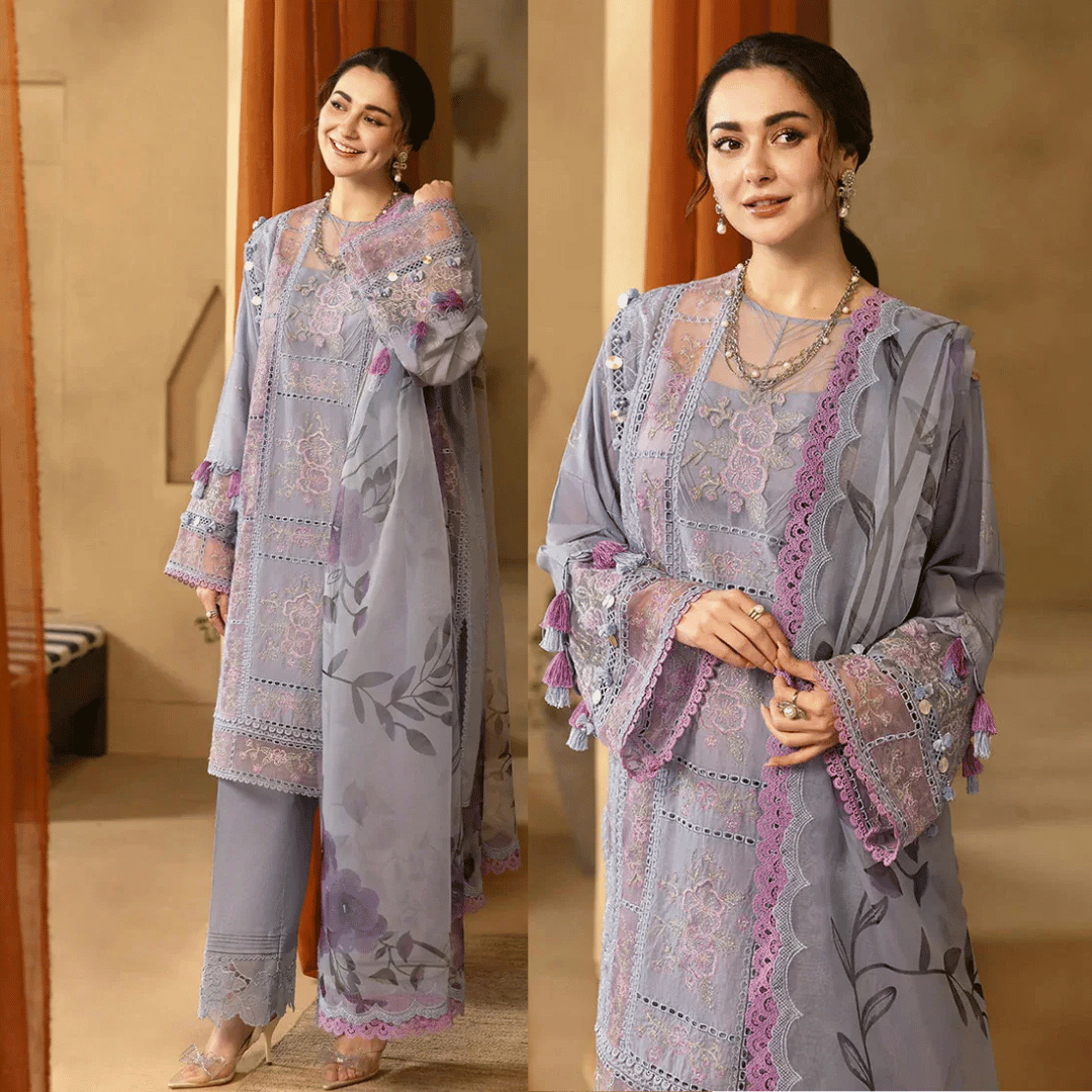 Swagiwear Swagiwear - Summer 3PC Lawn Chickenkari Embroidered Suit - 
