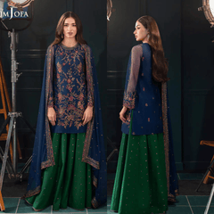Swagiwear AsimJofa - Unstitched 3 piece Sequin embroidered Lawn suit - 