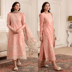 SwagiWear - Summer 3PC Lawn Embroidered Suit - Sw1337