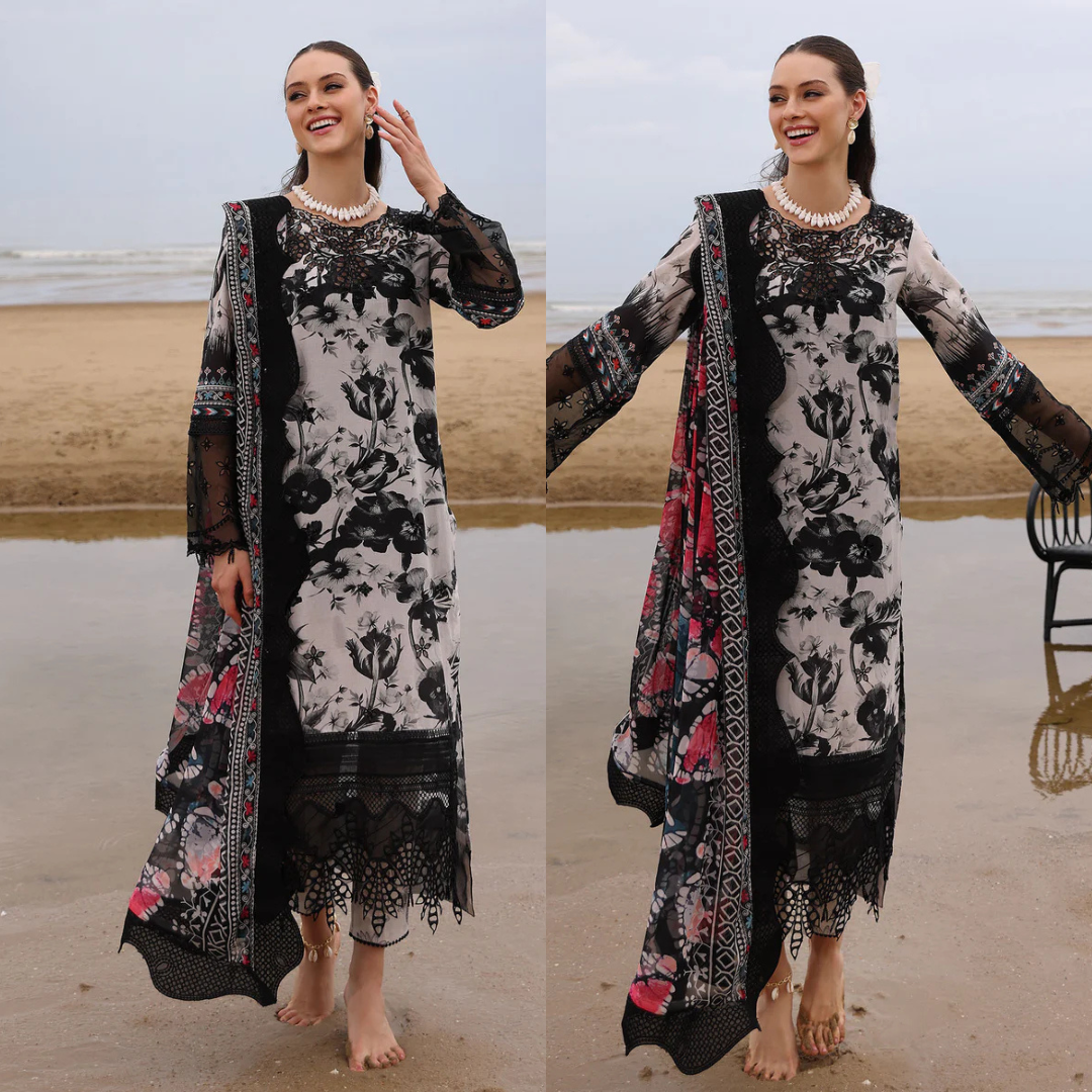 Veezal - Summer 3PC Lawn Digital Printed Dress - Sw1377