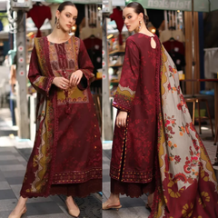 Charizma - Winter 3PC Karandi Digital Print Dress - Sw1524