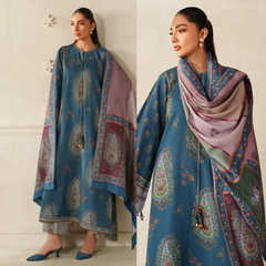 Sapphire - Winter 3PC Karandi Digital Print Dress - Sw1527