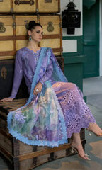 Swagiwear Mushaq - 3PC Chickan Kari Embroidered Lawn Suit. 