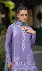 Swagiwear Mushaq - 3PC Chickan Kari Embroidered Lawn Suit. 