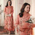 Swagiwear Zara Shahjahan - 3-PC Dhanak ChickenKari EMBROIDERED SUIT - 
