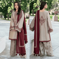 Swagiwear Baroque - 3PC Lawn Embroidered Suit - 