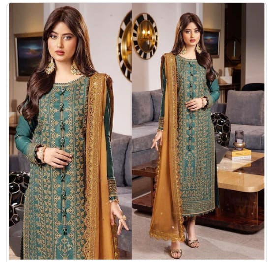 Swagiwear Asim Jofa - 3PC Lawn Embroidered Suit /2